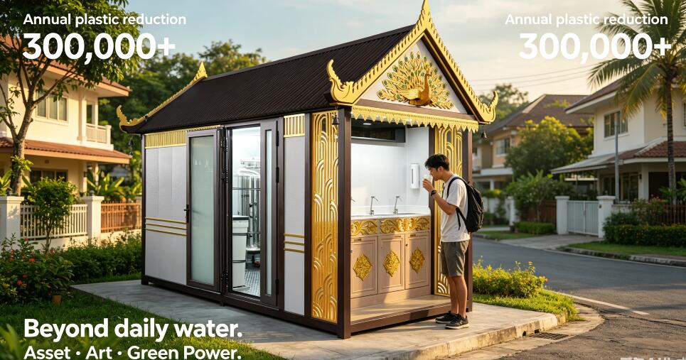 Estación de agua creativa cultural: ¿reducción de costos e imán para visitantes?